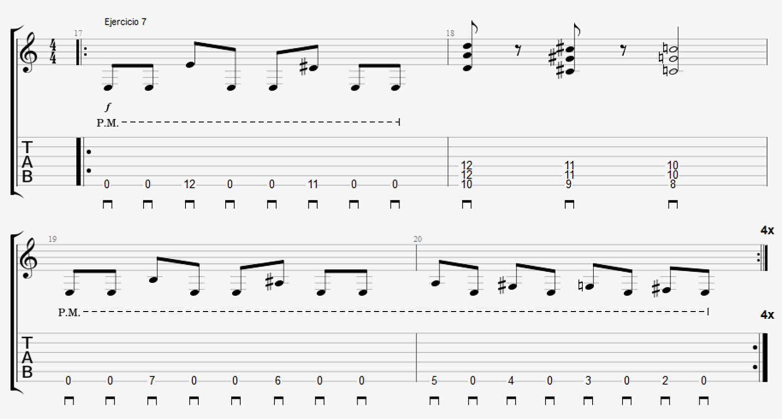 master of puppets tab