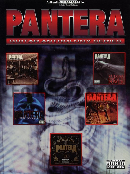 Pantera guitar tab book