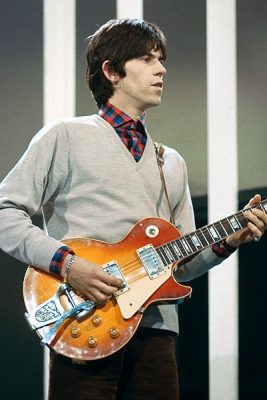 Keith Richards y su guitarra gibson